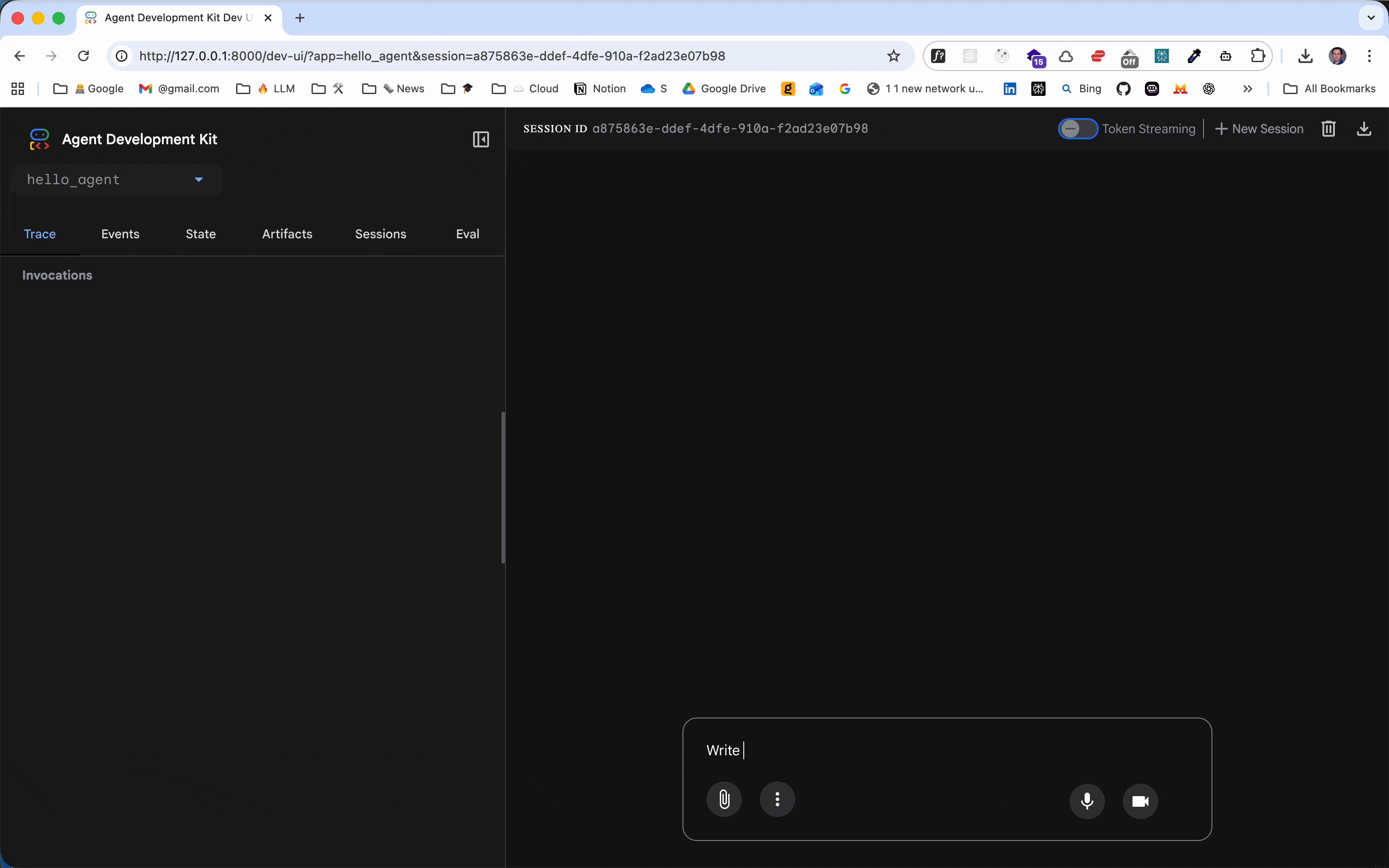 Tutorial 01 Demo - Hello World Agent