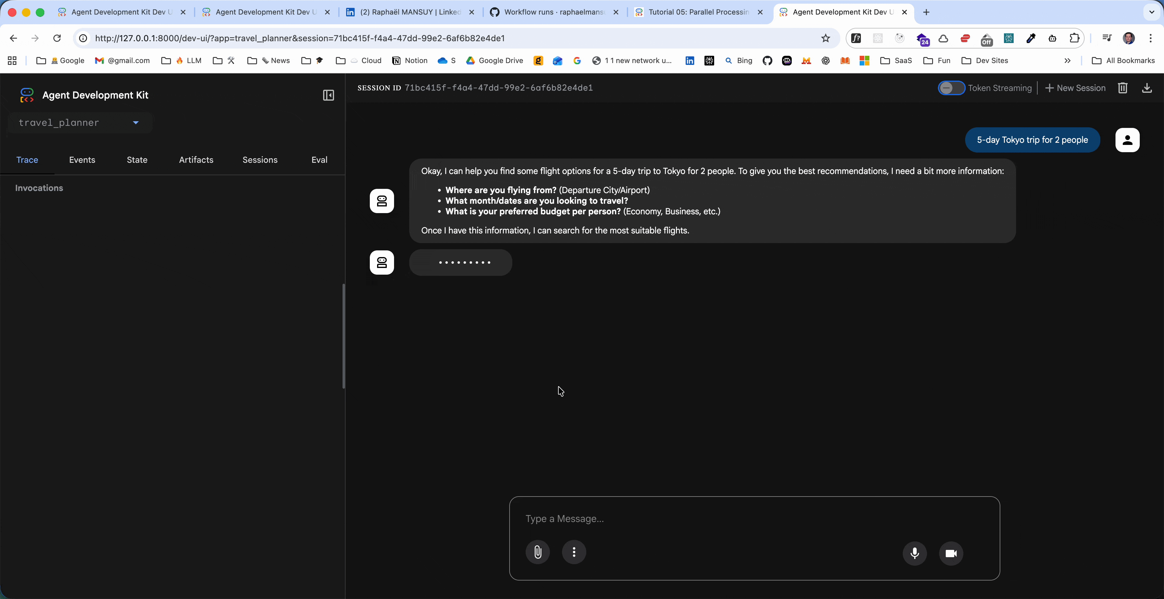 Tutorial 05 Demo - Parallel Processing Travel Planner