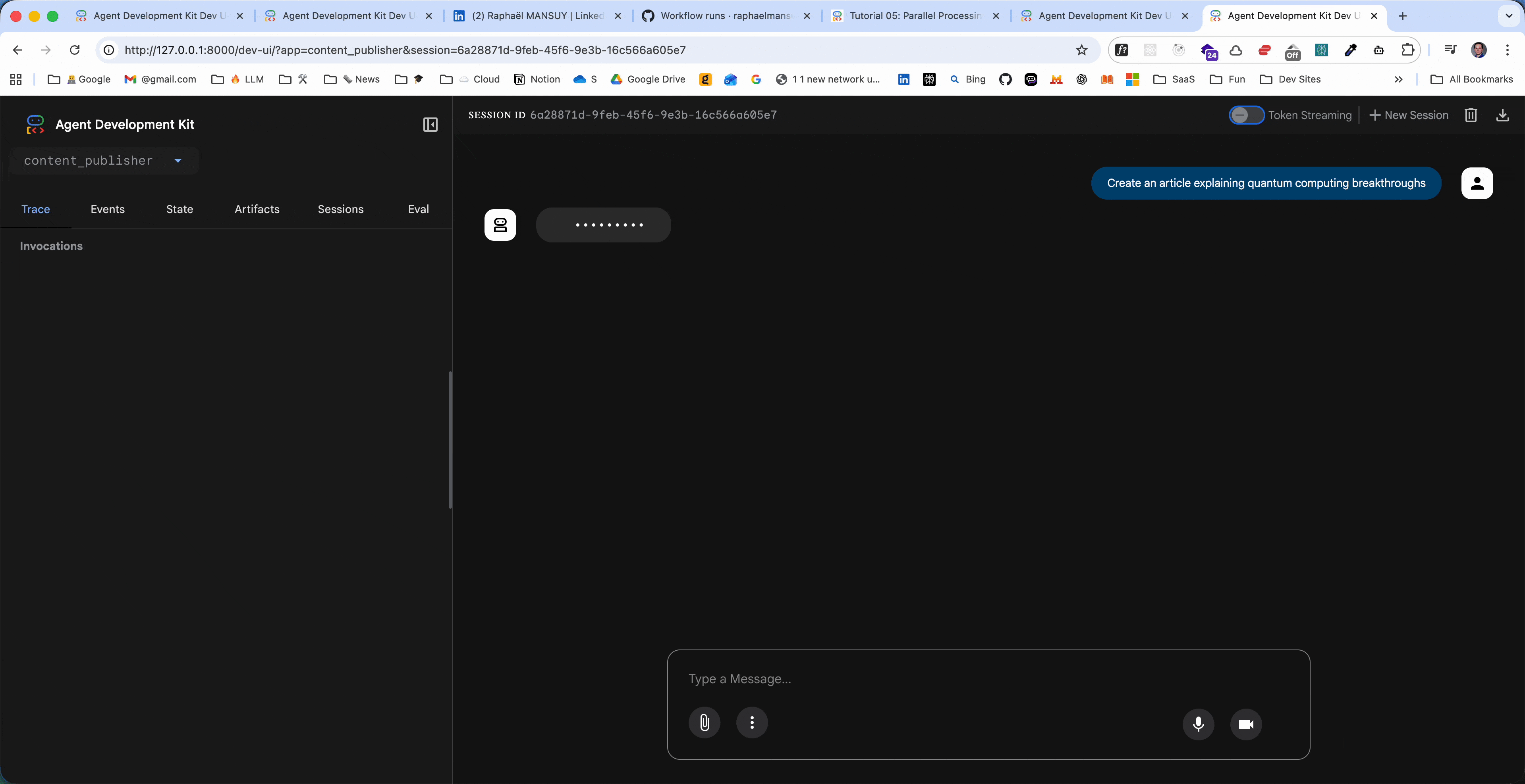 Tutorial 06 Demo - Multi-Agent Systems Content Publisher